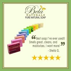 BELA PURE NATURAL SOAPS AND ODOR ELIMINATING HOME FRAGRANCES Bela Bath & Beauty, Romantic Gardenia, Triple French Milled Moisturizing Soap Bars, No Harsh Ingredients, 3.5 Oz Each - 12 Pack -Moisturizers Sales no0e5pqx6wcz54wrgb9pobbtcviu