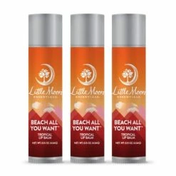 Little Moon Essentials Lip Balm (Beach All You Want, 3 Pack)