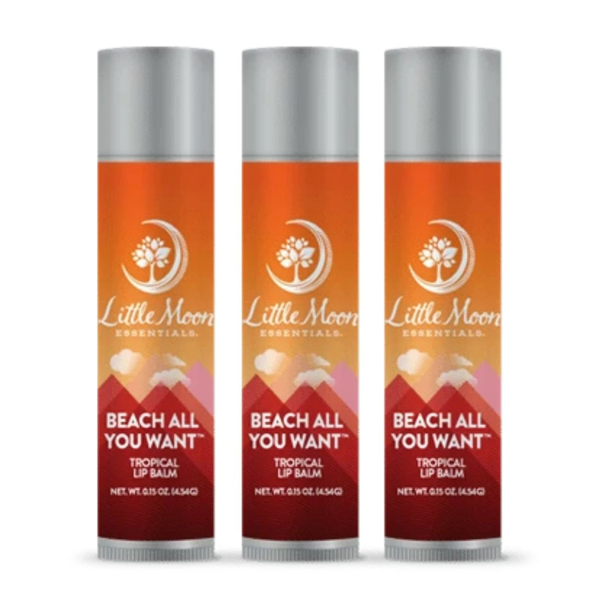 Little Moon Essentials Lip Balm (Beach All You Want, 3 Pack) 3 Little Moon Essentials Lip Balm (Beach All You Want, 3 Pack)