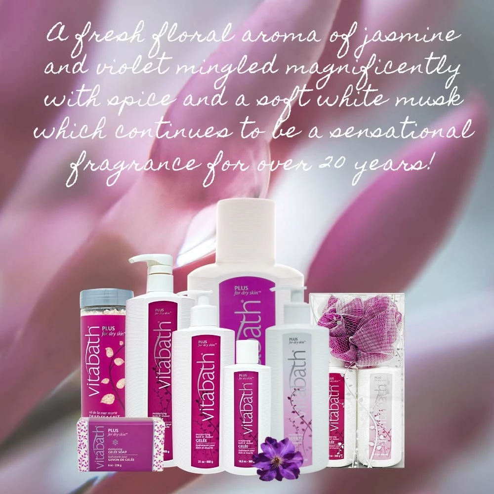 Vitabath Plus For Dry Skin Bath & Shower Gelee Moisturizing Body Cleanser Infused With Jasmine, Violet & White Musk - 32 Oz 11 Vitabath Plus For Dry Skin Bath & Shower Gelee Moisturizing Body Cleanser Infused With Jasmine, Violet & White Musk - 32 Oz - Image 9