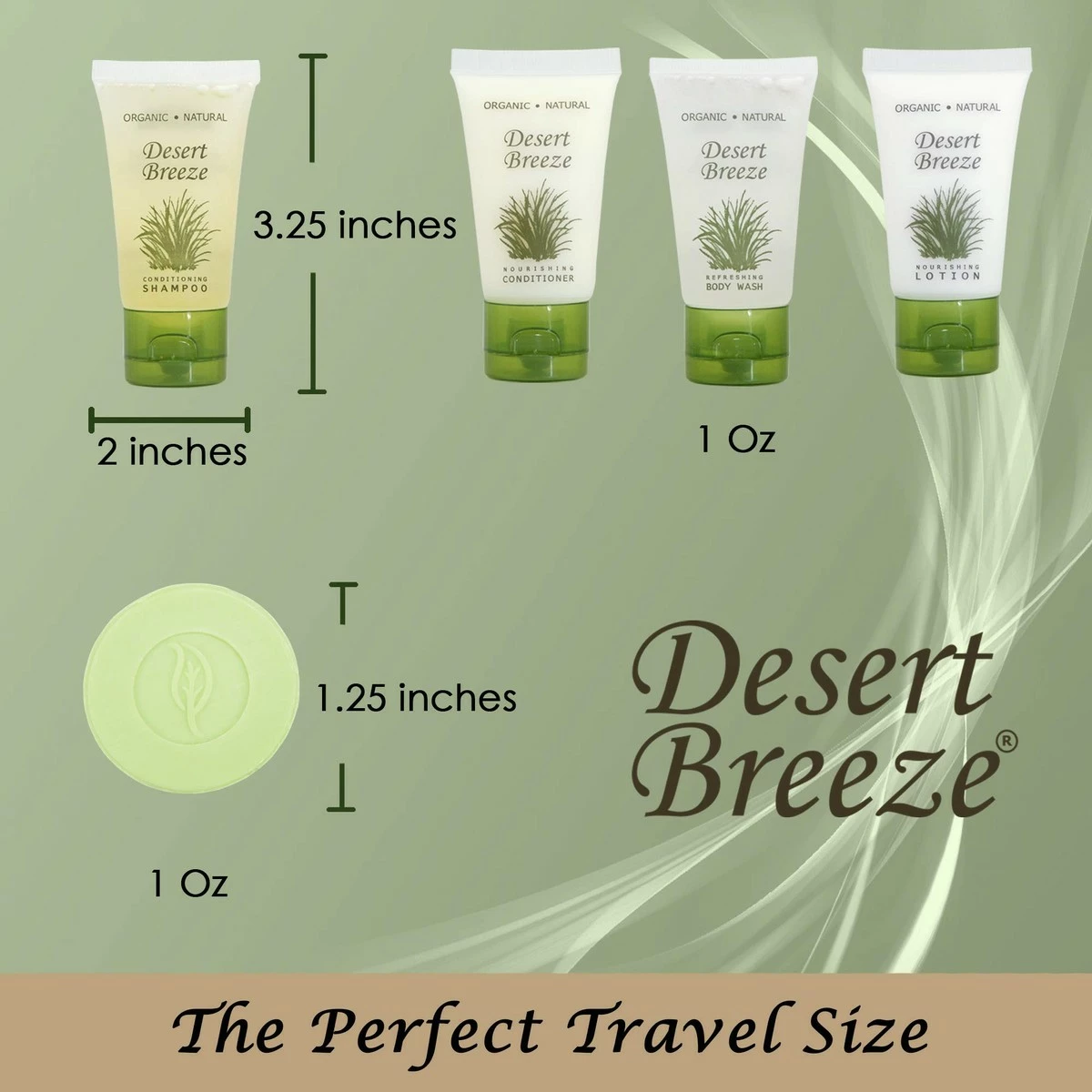 Terra Pure Desert Breeze Hotel Soaps And Toiletries Bulk Set | 1-Shoppe All-In-Kit Amenities For Hotels | 1oz Hotel Shampoo & Conditioner, Body Wash, Body Lotion & Bar Soap | Travel Size Toiletries 150 Pieces 7 Terra Pure Desert Breeze Hotel Soaps And Toiletries Bulk Set | 1-Shoppe All-In-Kit Amenities For Hotels | 1oz Hotel Shampoo & Conditioner, Body Wash, Body Lotion & Bar Soap | Travel Size Toiletries 150 Pieces - Image 5