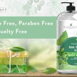 Handcraft Blends Handcraft Tea Tree Mint Body Wash 16 Oz - Extra Strength Body Wash For Athletes Foot, Nail Fungus, Itchy Skin, Jock Itch, Acne And Eczema - Tea Tree Mint Body Wash For Men & Women -Moisturizers Sales ntpf2djfdm044xig4p8gijh6ncab