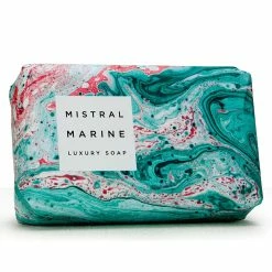 Mistral French 7 Oz Luxury Bar Soap Marbles Marine