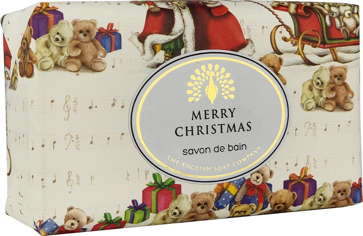 The English Soap Company Store The English Soap Company, Vintage Wrapped Shea Butter Soap, Father Christmas - Christmas Greenery, 200g 3 The English Soap Company Store The English Soap Company, Vintage Wrapped Shea Butter Soap, Father Christmas - Christmas Greenery, 200g