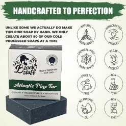 The Black Stuff Pine Tar Soap For Men - Mens Natural Soap - Longer Lasting Handmade All Natural Mens Soap - Bar Soap With Pine, Basil And Spearmint - Mens Natural Bar Soap With Activated Charcoal Volcanic Pumice 12 The Black Stuff Pine Tar Soap For Men - Mens Natural Soap - Longer Lasting Handmade All Natural Mens Soap - Bar Soap With Pine, Basil And Spearmint - Mens Natural Bar Soap With Activated Charcoal Volcanic Pumice -Moisturizers Sales o3xx6airjivx2jdxd9ktr7x8efcf