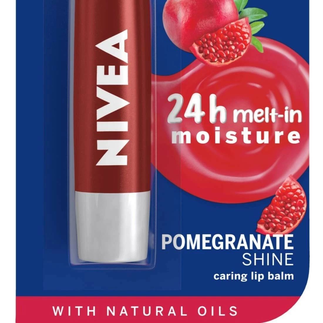 NIVEA Lip Balm, Pomegranate Shine, 4.8g 7 NIVEA Lip Balm, Pomegranate Shine, 4.8g - Image 5