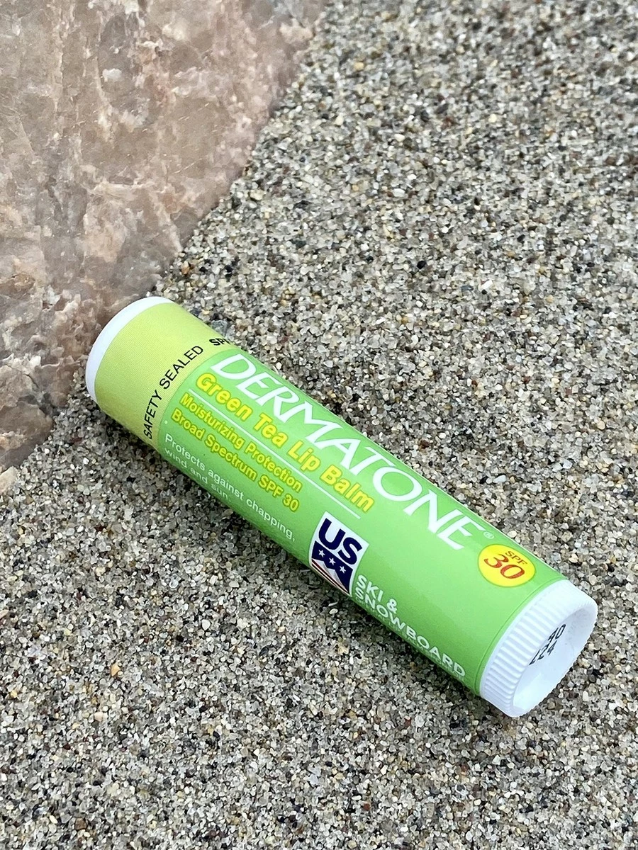 Dermatone Store Dermatone Green Tea Lip Balm SPF 30, 0.15 Oz. - 3-Pack 5 Dermatone Store Dermatone Green Tea Lip Balm SPF 30, 0.15 Oz. - 3-Pack - Image 3