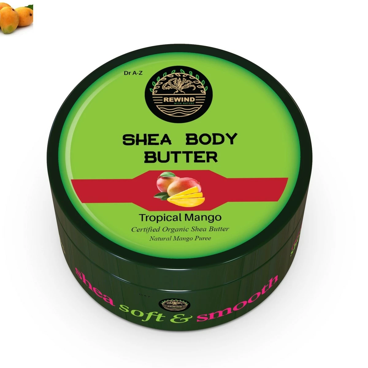 Rewind With Nature Shea Butter Raw Organic Shea Butter, Raw Unrefined, Moisture Shea Butter, Raw Mango Butter Jar 8 Rewind With Nature Shea Butter Raw Organic Shea Butter, Raw Unrefined, Moisture Shea Butter, Raw Mango Butter Jar - Image 6