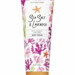 Bath And Body Works Sea Salt And Lavender 24hr Ultra Shea Body Cream 8 Ounce
