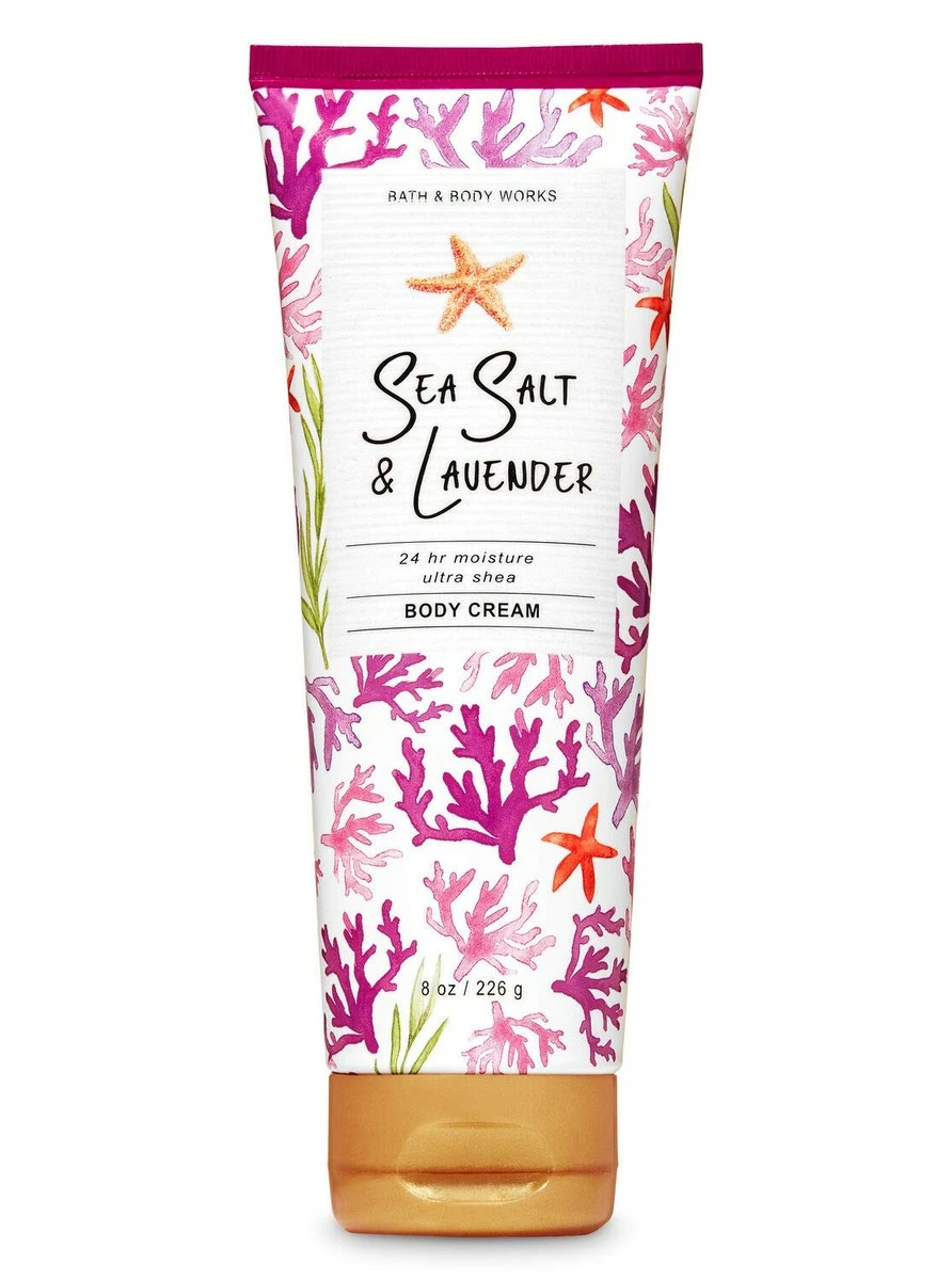 Bath And Body Works Sea Salt And Lavender 24hr Ultra Shea Body Cream 8 Ounce 3 Bath And Body Works Sea Salt And Lavender 24hr Ultra Shea Body Cream 8 Ounce