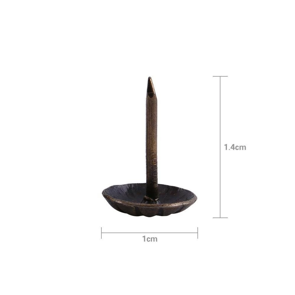 Wytino 100Pcs Decorative Tack Stud,Furniture Nails Pins Bronze Vintage Antique Style Upholstery Nail Tack Stud For Wood Furniture Decor 8 Wytino 100Pcs Decorative Tack Stud,Furniture Nails Pins Bronze Vintage Antique Style Upholstery Nail Tack Stud For Wood Furniture Decor - Image 6