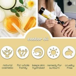 Premium Nature Store Castor Oil Pure Carrier Oil - Cold Pressed Organic Castrol Oil For Essential Oils Mixing Natural Skin Moisturizer Body & Face, Eyelash Caster Oil, Eyelashes Eyebrows Lash & Hair Growth Serum, 16 Oz -Moisturizers Sales p2ab45xd03gn6crj9jdsmx1vdh6v