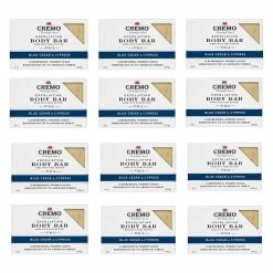 Cremo Exfoliating Body Bar With Shea Butter, Blue Cedar & Cypress, 6 Ounce (Pack Of 12)