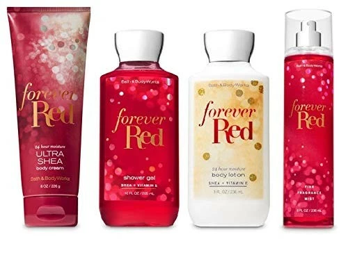 Bath & Body Works Bath And Body Works FOREVER RED Deluxe Gift Set - Body Lotion - Fine Fragrance Mist - Body Cream -and Shower Gel - Full Size 3 Bath & Body Works Bath And Body Works FOREVER RED Deluxe Gift Set - Body Lotion - Fine Fragrance Mist - Body Cream -and Shower Gel - Full Size