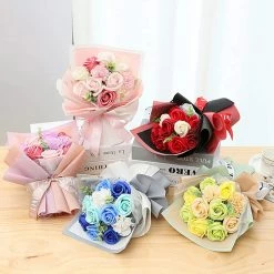 FRECI Artificial Soap Flower Bath Soap Rose Flower Scented Soap Bouquet For Mother Valentine's Day Party Wedding Decoration - Green 13 FRECI Artificial Soap Flower Bath Soap Rose Flower Scented Soap Bouquet For Mother Valentine's Day Party Wedding Decoration - Green -Moisturizers Sales p6h4c6dcm19lpx0m8oek2nq7n7zy