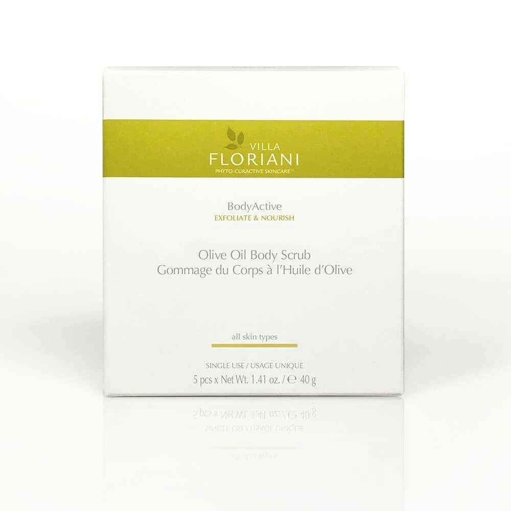 Villa Floriani Olive Oil Body Scrub - 5 Sachets Per Box 5 Villa Floriani Olive Oil Body Scrub - 5 Sachets Per Box - Image 3