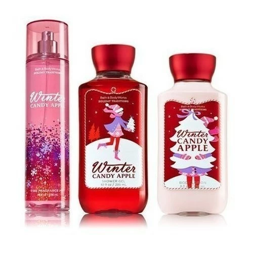 Bath & Body Works Bath And Body Works Winter Candy Apple Set With Body Lotion, Shower Gel, & Fragrance Mist 3 Bath & Body Works Bath And Body Works Winter Candy Apple Set With Body Lotion, Shower Gel, & Fragrance Mist
