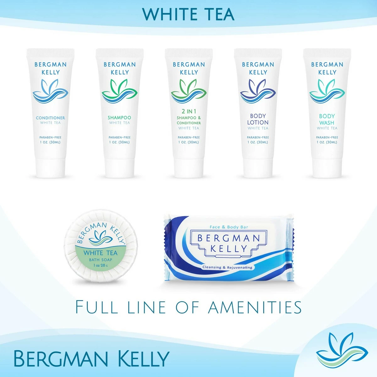 BERGMAN KELLY Sanitary Soap Bars (White Tea, 1 Oz, 100PK), Travel Size Luxury Bulk Hotel Bar Soap, Mini Individually Wrapped Round Soap, Hotel Toiletries For Airbnb, Motel, Guest Bathroom 8 BERGMAN KELLY Sanitary Soap Bars (White Tea, 1 Oz, 100PK), Travel Size Luxury Bulk Hotel Bar Soap, Mini Individually Wrapped Round Soap, Hotel Toiletries For Airbnb, Motel, Guest Bathroom - Image 6