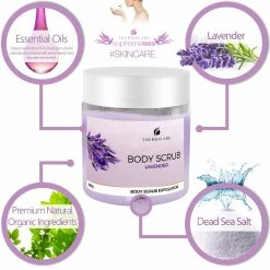 Thermalabs Store Salt & Oil Based Lavender Body Scrub For Women & Men, 28 Oz, Dead Sea Salts Exfoliator: Goodbye Blackheads, Ingrown Hairs And Acne! Soft Cleanser & Moisturizer With Natural & Organic Essential Oils -Moisturizers Sales pldqmsr4zv44djpmnh2aoonj71up