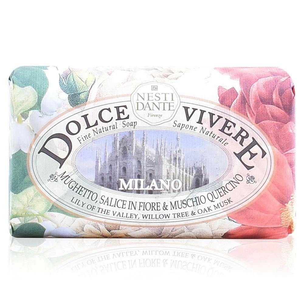 Nesti Dante Dolce Vivere Milano Lily Of The Valley, Willow Tree & Oak Musk Fine Natural Soap Bar, 250 G 3 Nesti Dante Dolce Vivere Milano Lily Of The Valley, Willow Tree & Oak Musk Fine Natural Soap Bar, 250 G