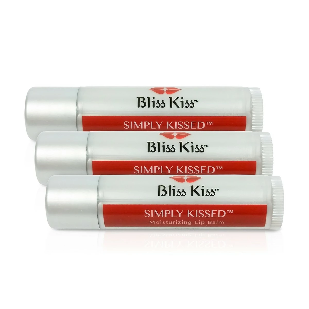 Bliss Kiss Store Bliss Kiss Simply Kissed Moisturizing Lip Balm - 3-Pack 3 Bliss Kiss Store Bliss Kiss Simply Kissed Moisturizing Lip Balm - 3-Pack