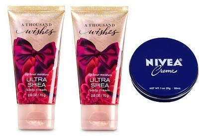 Bath And Body Works 2 Pack A Thousand Wishes Travel Size Body Cream 2.5 Oz. + Travel Size Body Cream 1 Oz. 3 Bath And Body Works 2 Pack A Thousand Wishes Travel Size Body Cream 2.5 Oz. + Travel Size Body Cream 1 Oz.