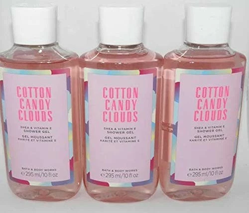 Bath & Body Works Bath And Body Works Cotton Candy Clouds Value Pack - Lot Of 3 Shower Gel - Full Size 3 Bath & Body Works Bath And Body Works Cotton Candy Clouds Value Pack - Lot Of 3 Shower Gel - Full Size