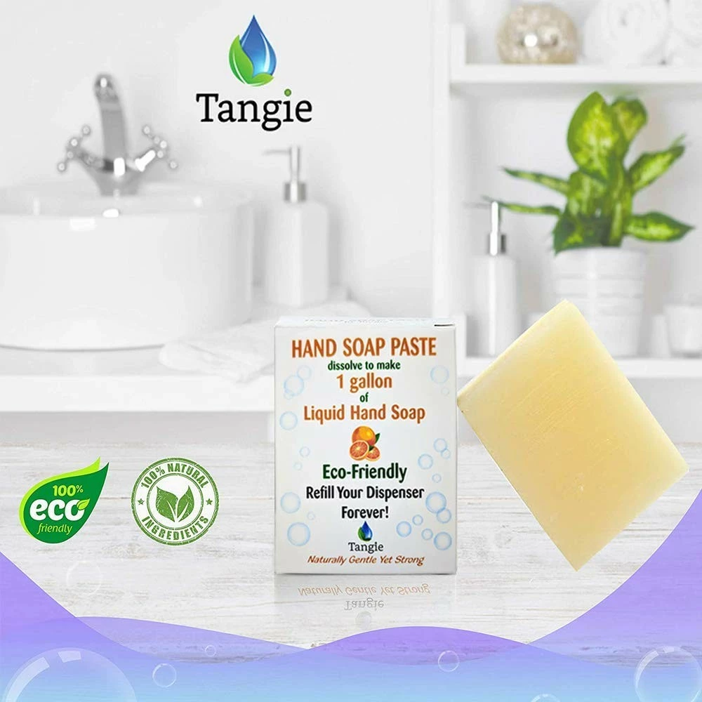 Tangie LLC Tangie Refillable Liquid Hand Soap Bar Zero-Waste Vegan (Citrus) 5 Tangie LLC Tangie Refillable Liquid Hand Soap Bar Zero-Waste Vegan (Citrus) - Image 3