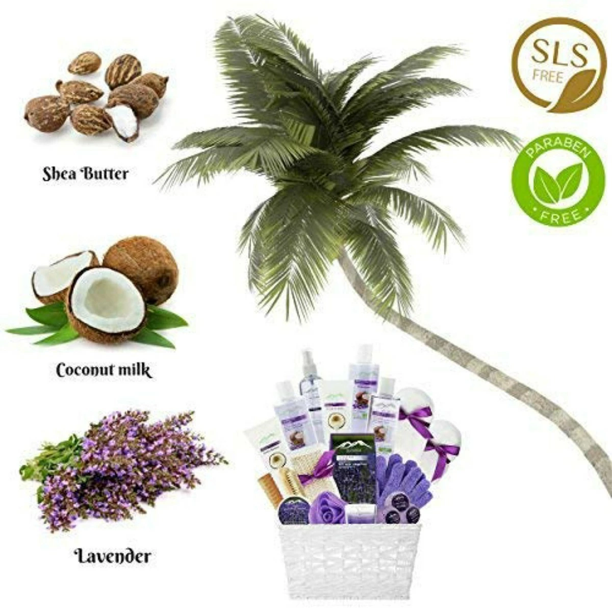 Purelis Spa Gift Basket For Women! Top Rated Beauty Gift Basket Spa Basket, Choose Lavender Spa Kit Bed Body & Bath Gift Baskets For Women! Bath Gift Set Bubble Bath Basket Body Lotion Gift Set. 7 Purelis Spa Gift Basket For Women! Top Rated Beauty Gift Basket Spa Basket, Choose Lavender Spa Kit Bed Body & Bath Gift Baskets For Women! Bath Gift Set Bubble Bath Basket Body Lotion Gift Set. - Image 5