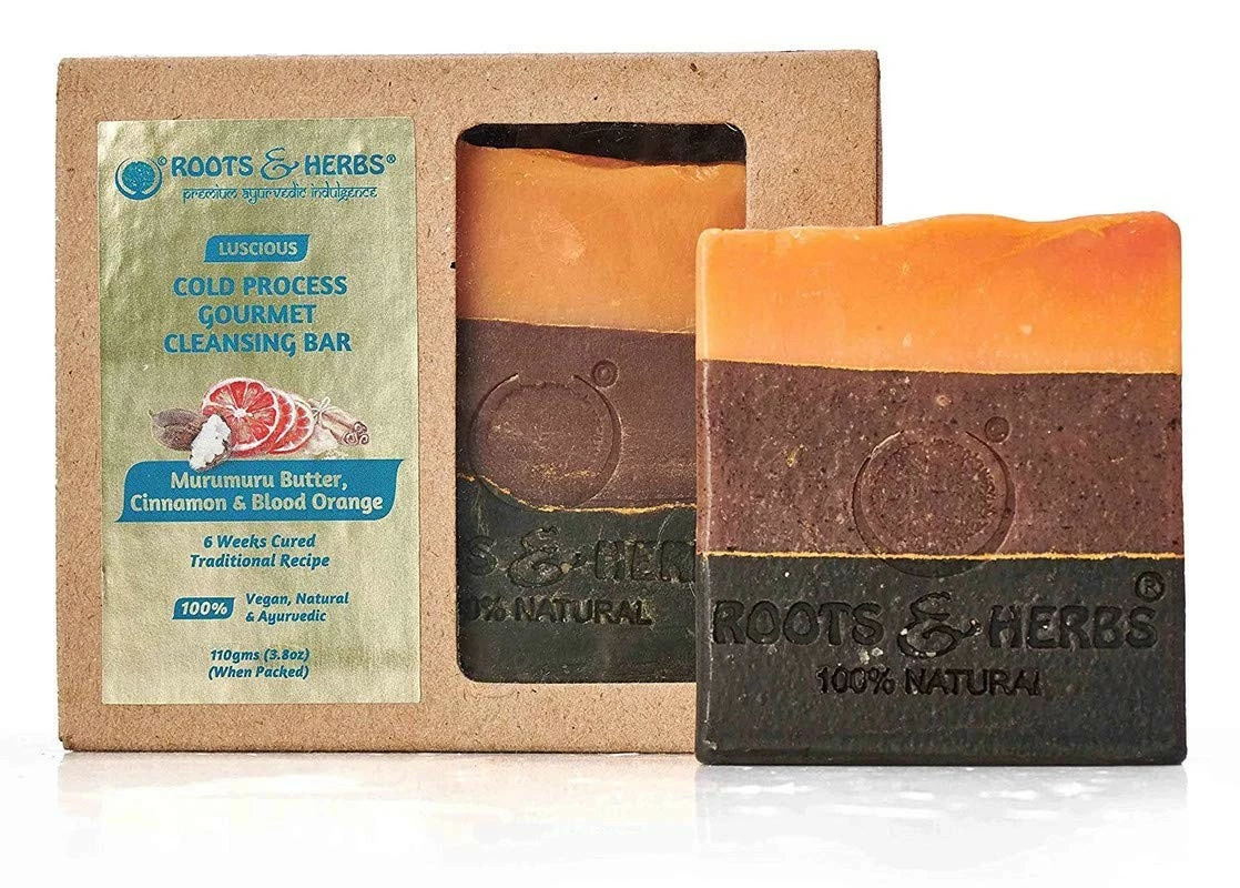 ROOTS AND HERBS Store ROOTS AND HERBS Ayurvedic Natural Treatment 100% Vegan No Paraben No Sls No Sulphate Luscious Murumuru Butter, Cinnamon And Blood Orange (Cold Process Gourmet Cleansing Bar) Soap 3 ROOTS AND HERBS Store ROOTS AND HERBS Ayurvedic Natural Treatment 100% Vegan No Paraben No Sls No Sulphate Luscious Murumuru Butter, Cinnamon And Blood Orange (Cold Process Gourmet Cleansing Bar) Soap