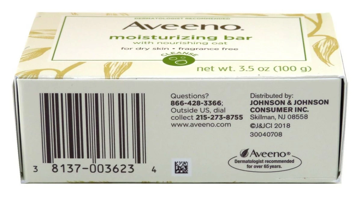 Aveeno Bar Dry Size 3.5 Ounce Aveeno Moisturizing Bar For Dry Skin (Pack Of 3) 6 Aveeno Bar Dry Size 3.5 Ounce Aveeno Moisturizing Bar For Dry Skin (Pack Of 3) - Image 4
