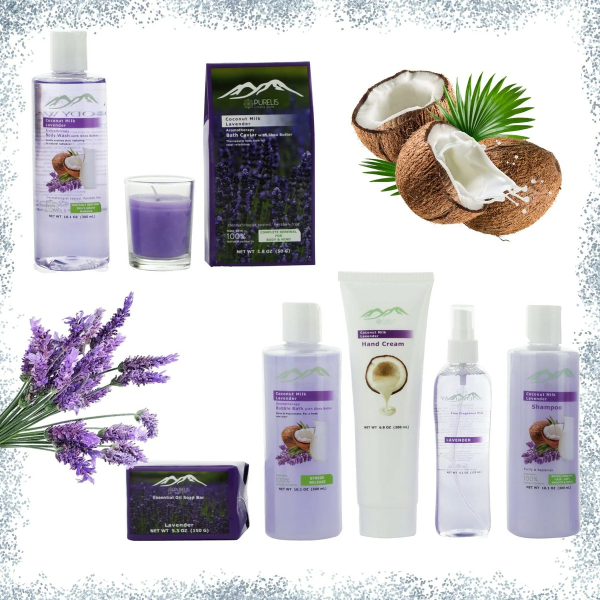 Purelis Spa Gift Basket For Women! Top Rated Beauty Gift Basket Spa Basket, Choose Lavender Spa Kit Bed Body & Bath Gift Baskets For Women! Bath Gift Set Bubble Bath Basket Body Lotion Gift Set. 8 Purelis Spa Gift Basket For Women! Top Rated Beauty Gift Basket Spa Basket, Choose Lavender Spa Kit Bed Body & Bath Gift Baskets For Women! Bath Gift Set Bubble Bath Basket Body Lotion Gift Set. - Image 6