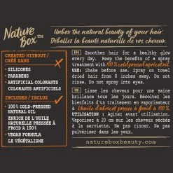 NatureBox Nature Box Hair Nourishment & Shine Spray - With 100% Cold Pressed, Apricot Oil, 5.1 Ounce -Moisturizers Sales qsbsiowit9mk7v2t265qrnl4vojd