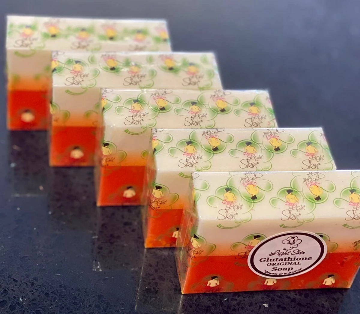 Glutathione & Kojic Acid Original Soap By Light Skin (5 Bars) 4 Glutathione & Kojic Acid Original Soap By Light Skin (5 Bars) - Image 2