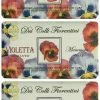 Saponeria Nesti Firenze:"Violetta Mammola" Romantic Triple Milled Perfumed Vegetal Soap,"Dei Colli Fiorentini" Line 8.8 Ounces (250g) Package (Pack Of 3) [ Italian Import ] -Moisturizers Sales qxwlmm2i1sn5hkxhr4b7jjm4mpdb