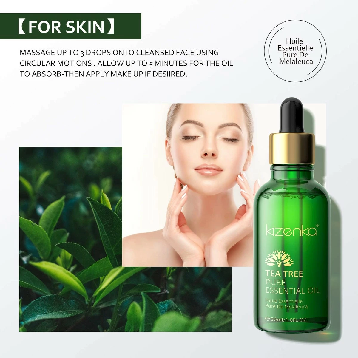 Yongchang Tea Tree Oil For Skin, Tea Tree Essential Oil For Face With Natural Ingredients For Acne, Spot And Skin Fits For Women & Men Skin Care - 30ML 6 Yongchang Tea Tree Oil For Skin, Tea Tree Essential Oil For Face With Natural Ingredients For Acne, Spot And Skin Fits For Women & Men Skin Care - 30ML - Image 4