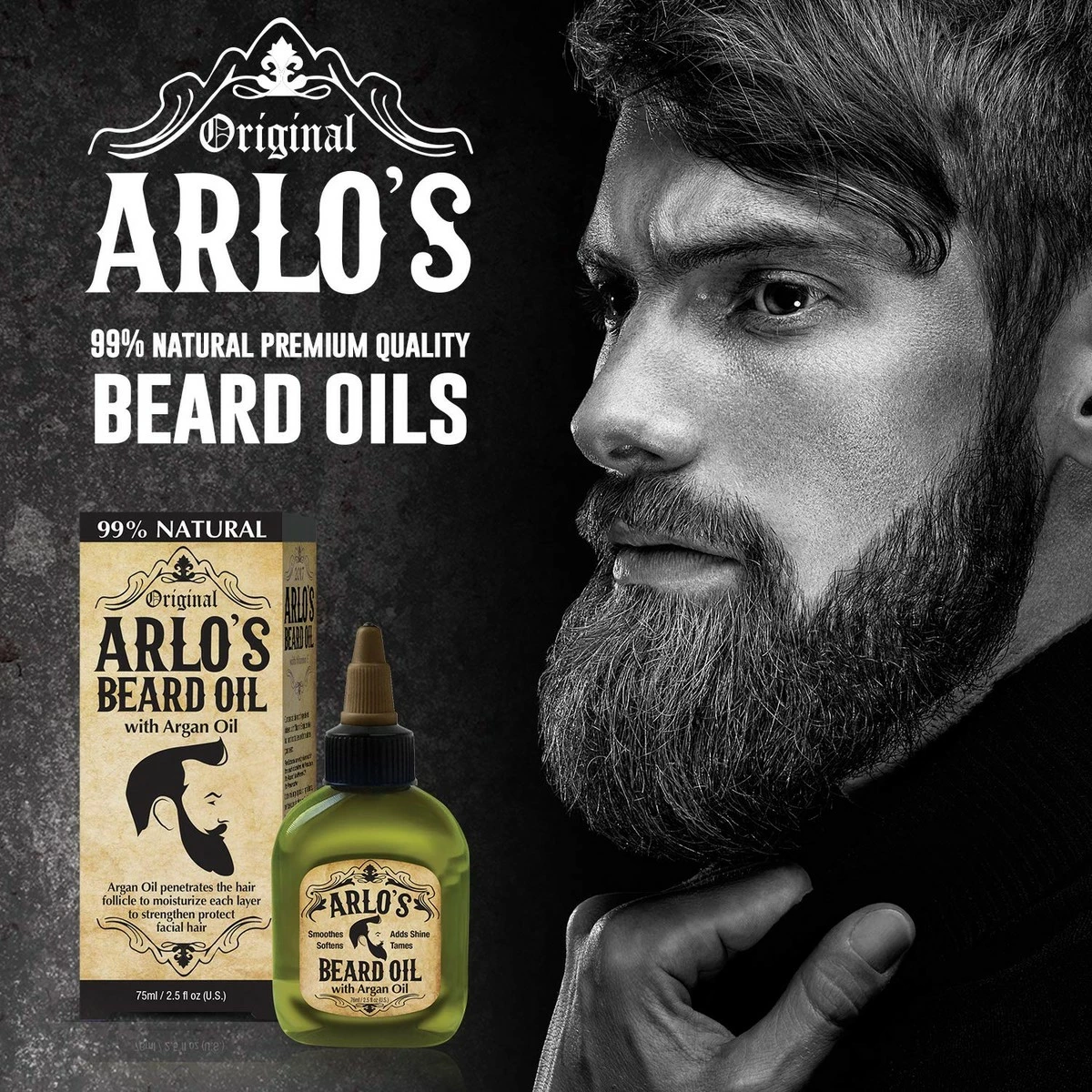 Arlo's Store Arlo's Beard Oil - Argan Oil 2.5 Ounce (2 Pack) 3 Arlo's Store Arlo's Beard Oil - Argan Oil 2.5 Ounce (2 Pack)