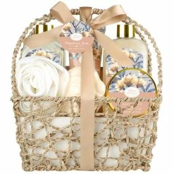 ArioseMonde Store Home Spa Gift Basket, Relaxation Spa Kit For Women, With Body Lotion, Shower Gel, Bubble Bath, Body Scrub, Bath Salt, Bath Bomb, And More,Bath Gift Set For Mother, Wife,Her, Magnolia And Jasmine Scent