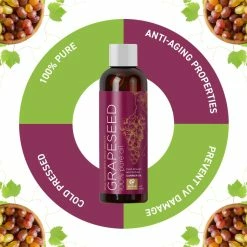 Maple Holistics Grapeseed Oil For Hair Skin And Nails - Pure Grapeseed Carrier Oil For Skin And Moisturizing Body Oil For Dry Skin - Grapeseed Oil For Skin Rich In Vitamin A E K And Omega 3 For Anti Aging Skin Care 12 Maple Holistics Grapeseed Oil For Hair Skin And Nails - Pure Grapeseed Carrier Oil For Skin And Moisturizing Body Oil For Dry Skin - Grapeseed Oil For Skin Rich In Vitamin A E K And Omega 3 For Anti Aging Skin Care -Moisturizers Sales rbeamsawnu8ncjkl6xx56f7x5adk