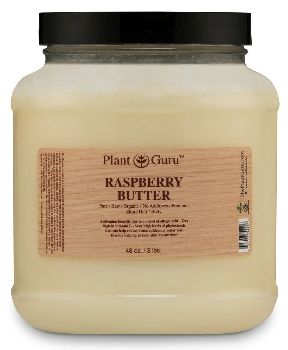 Plant Guru Raspberry Body Butter 8 Oz. 100% Pure Raw Fresh Natural Cold Pressed. Skin Body And Hair Moisturizer, DIY Creams, Balms, Lotions, Soaps. 3 Plant Guru Raspberry Body Butter 8 Oz. 100% Pure Raw Fresh Natural Cold Pressed. Skin Body And Hair Moisturizer, DIY Creams, Balms, Lotions, Soaps.