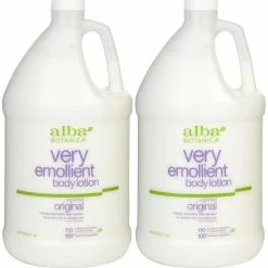 Alba Botanica Store Very Emollient Body Lotion, Unscented, 1 Gallon , 2 Pk