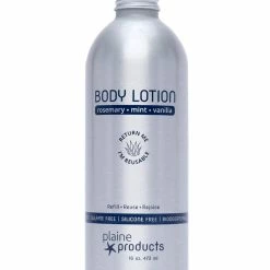 Plaine Products Store Eco-Friendly Body Lotion - Rosemary, Mint, Vanilla - Sensitive Skin, 16 Oz (Refill Bottle)