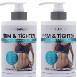 Reshape+ Store Collagen Body Cream Moisturizing, Tightening Cellulite Cream Improves Elasticity, Plumps Sagging Skin (Two - 15oz)