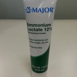[2 PACK] Ammonium Lactate 12% Moisturizing Cream 140 Gm Flip-Top Tube By Major