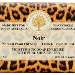 Wavertree & London Noir Australian Natural Luxury Soap Bar 7 Ounces (4 Bars)