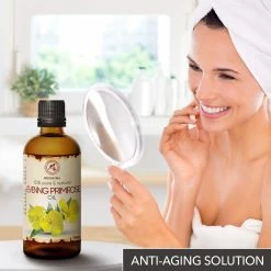 AROMATIKA Evening Primrose Oil 100ml - Oenothera Biennis Oil - 100% Pure Best Natural Moisturizer - Great Benefits For Skin - Hair - Face - Body - Uses Agent - Great Beauty - Spa - Relax - Bath -Moisturizers Sales rotberj9myitezrkbqc1955vimqw