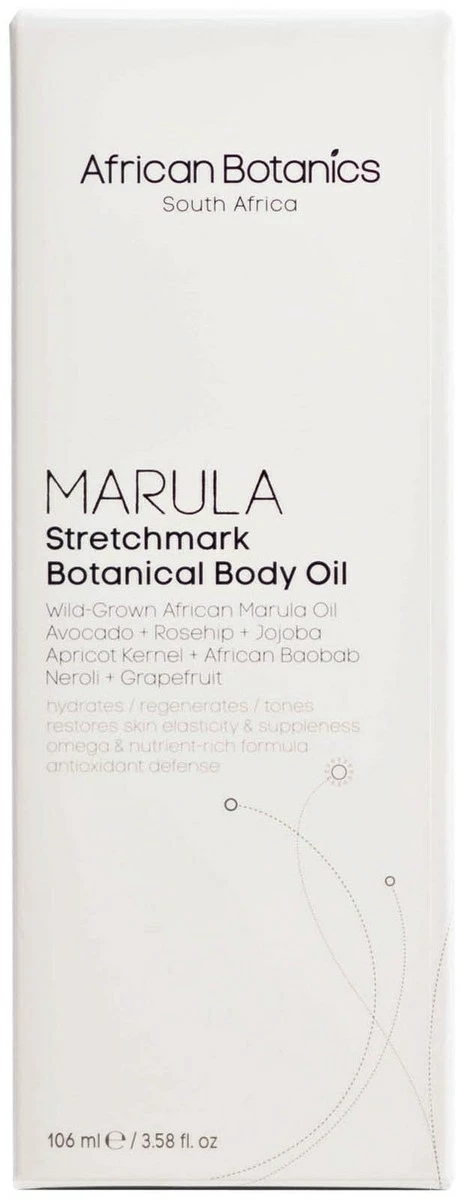 African Botanics Marula Stretch Mark Botanical Body Oil 4 African Botanics Marula Stretch Mark Botanical Body Oil - Image 2