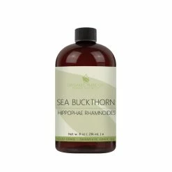 Sea Buckthorn Oil – 100% Pure, All Natural, Organic, Cold Pressed, Unrefined, Partially Filtered Extra Virgin Premium 8 OZ Pharmaceutical Grade For Skin Body Hair By Organic Pure Oil