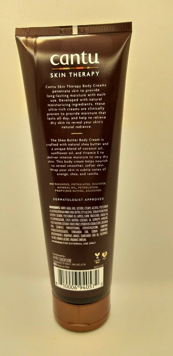 Cantu Skin Therapy Shea Butter Nourishing Body Cream For Very Dry Skin, 8.5 Oz 4 Cantu Skin Therapy Shea Butter Nourishing Body Cream For Very Dry Skin, 8.5 Oz - Image 2