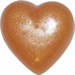 Eclectic Lady Store Heart Soap, Amber Romance, Gold